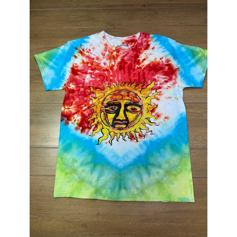 Sublime Sun Face Tie Dye T Shirt Mens Medium 100 Cotton